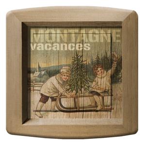 Plaque Murale Imprimée Père Noël Style I Couvertures De Prise De