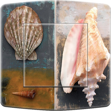 Interrupteur DÉCORÉ coquillages - Interrupteur décoré