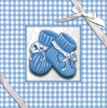 Interrupteur DÉCORÉ chaussons bleus