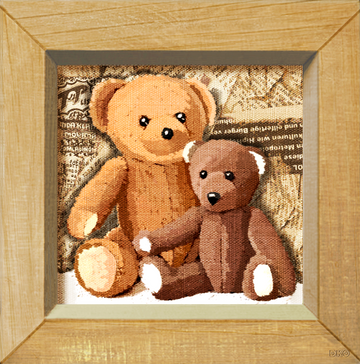 interrupteur DÉCORÉ maman et bébé ours