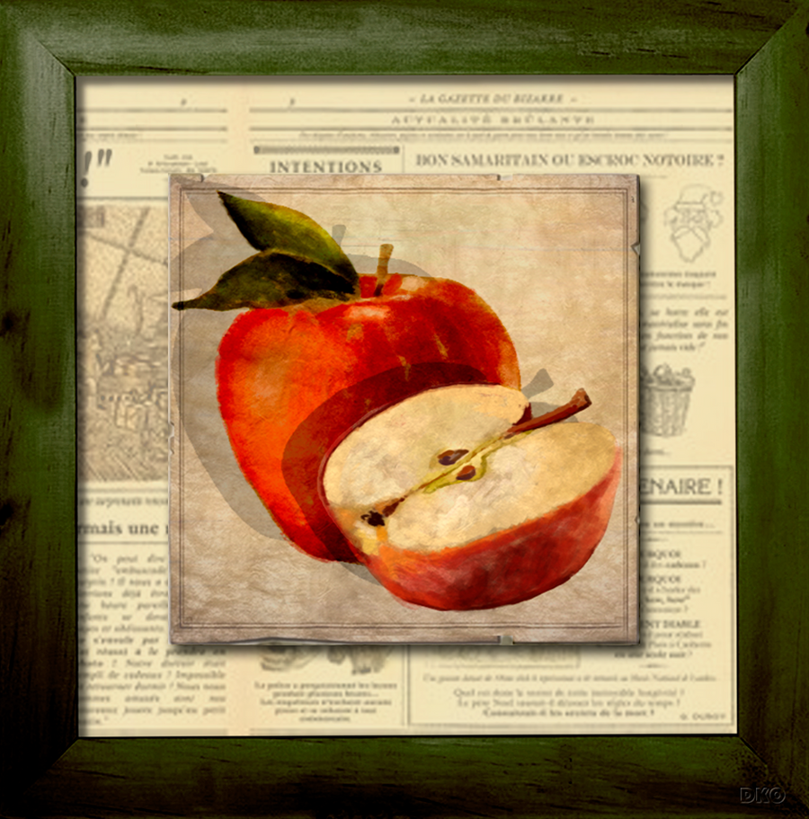 interrupteur DÉCORÉ pommes