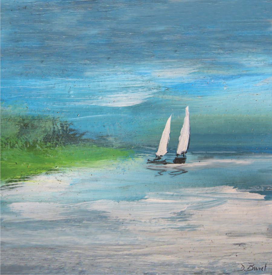 Interrupteur DÉCORÉ printemps en voile - Interrupteur décoré