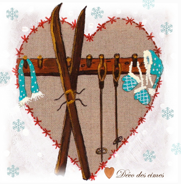 INTERRUPTEUR DECORE  coeur d'hiver