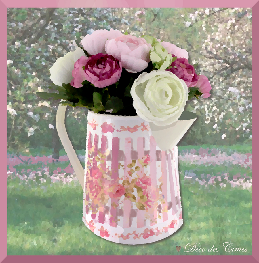 interrupteur DECORE bouquet roses