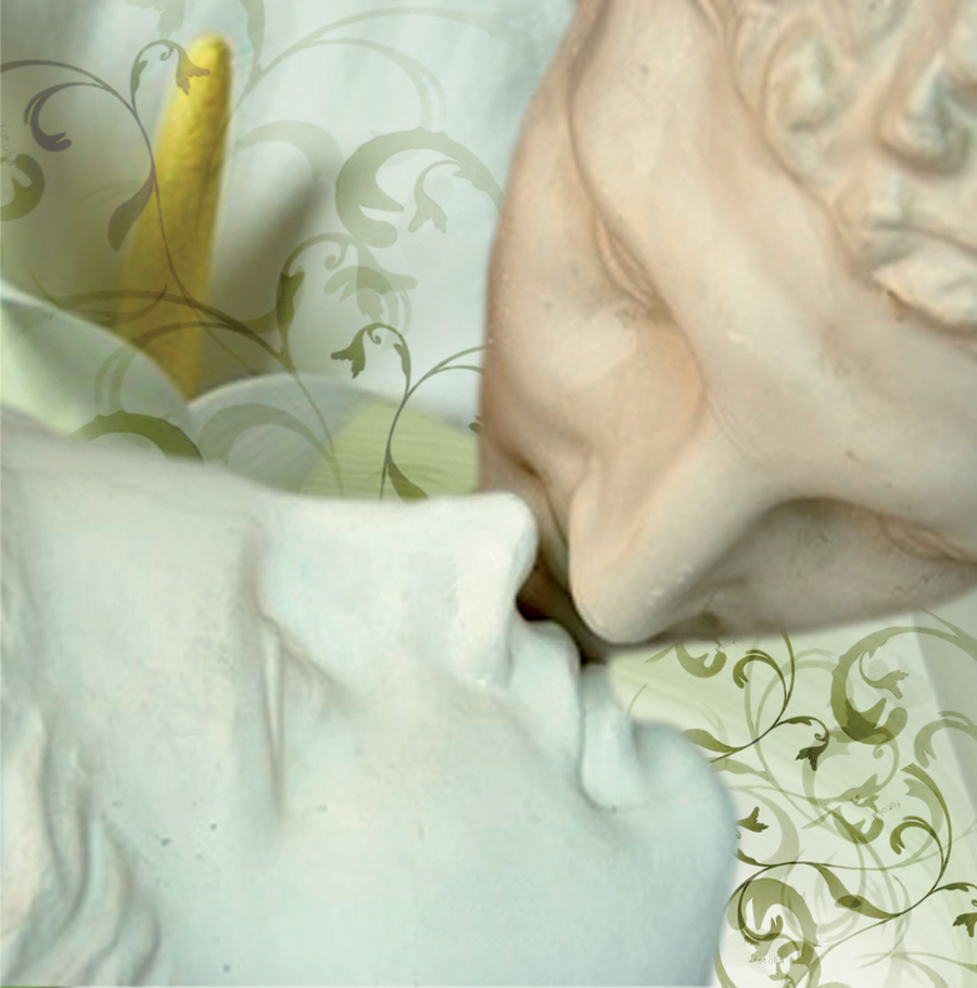 Interrupteur DÉCORÉ baiser antique