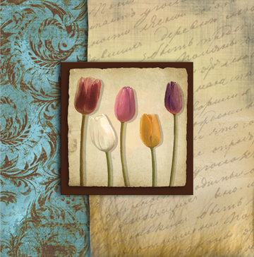 interrupteur DÉCORÉ tulipes 1