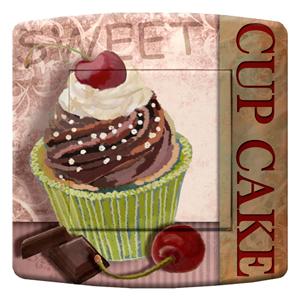 interrupteur DÉCORÉ cup cake chocolat