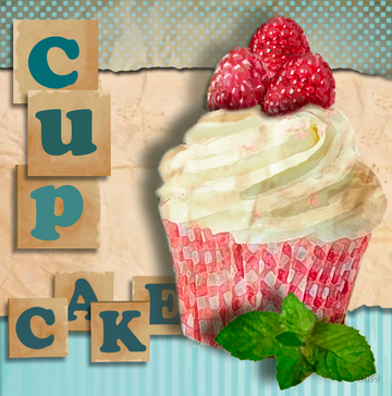 interrupteur DÉCORÉ cup cake framboise