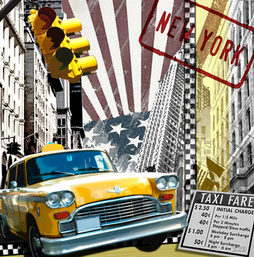 interrupteur DÉCORÉ new york taxi
