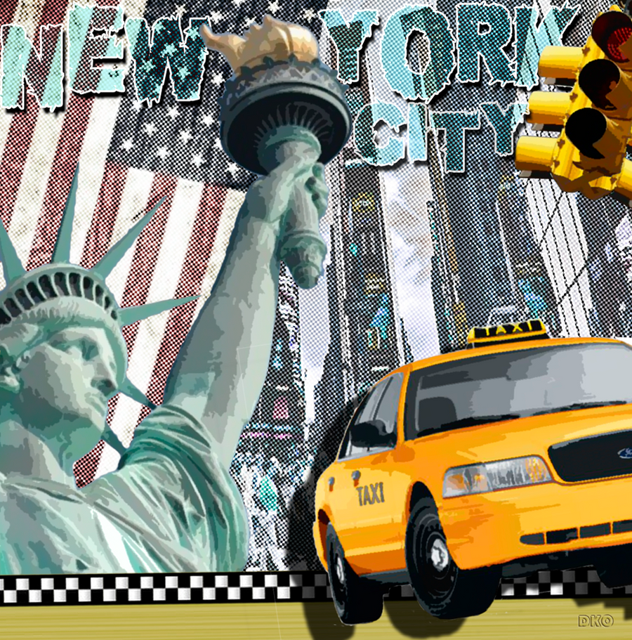 interrupteur DECORE taxi jaune