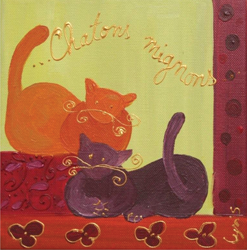 Interrupteur DÉCORÉ chatons mignons