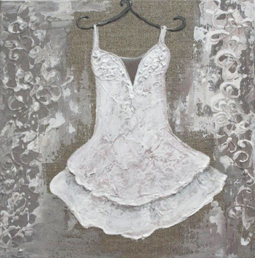 Interrupteur DÉCORÉ petite robe blanche