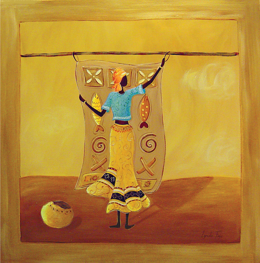 Interrupteur DÉCORÉ bleu afro