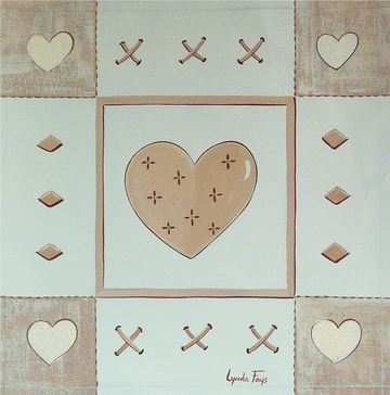 Interrupteur DÉCORÉ pastel de coeur