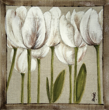 Interrupteur DÉCORÉ tulipes 2 - Interrupteur décoré