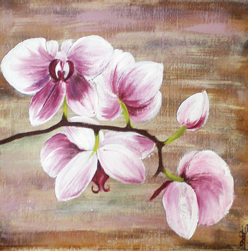 Interrupteur DÉCORÉ orchidée 2 - Interrupteur décoré