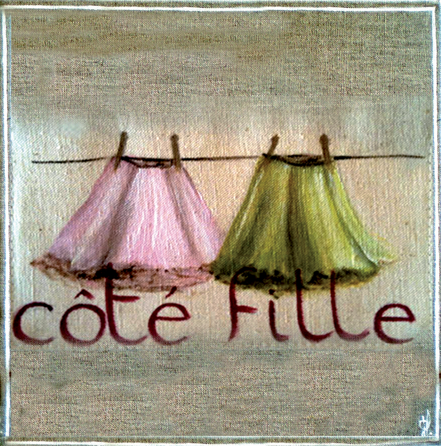 Interrupteur DÉCORÉ coté fille