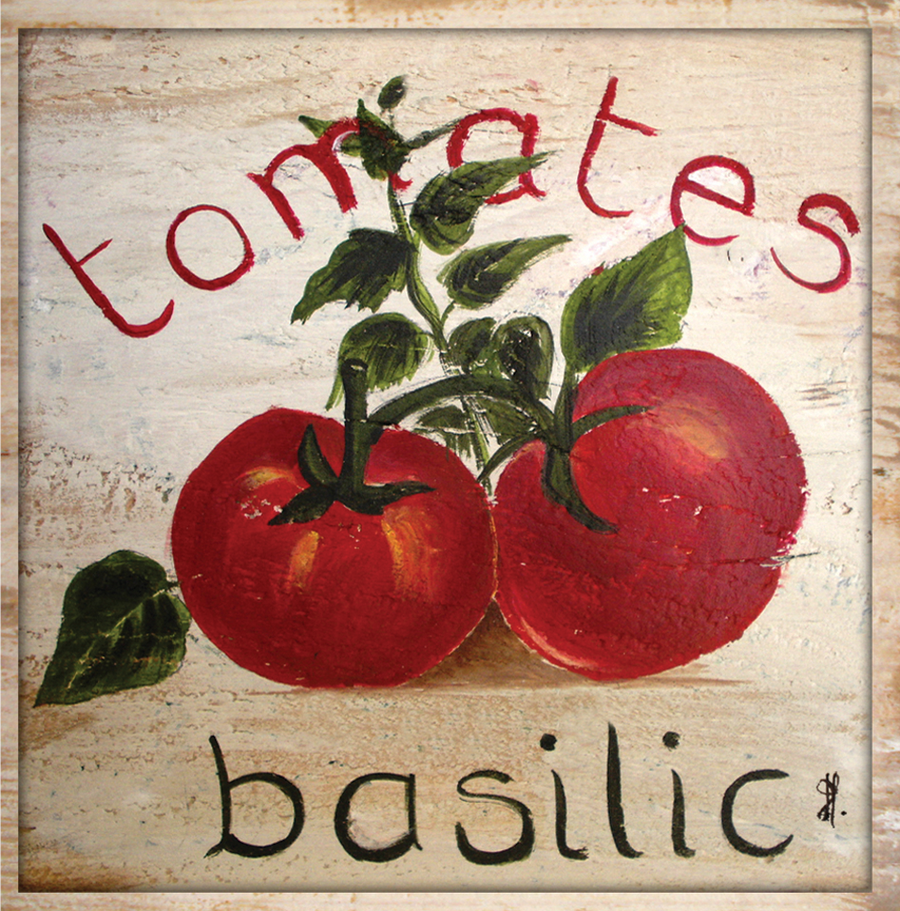 Interrupteur DÉCORÉ tomate basilic - Interrupteur décoré