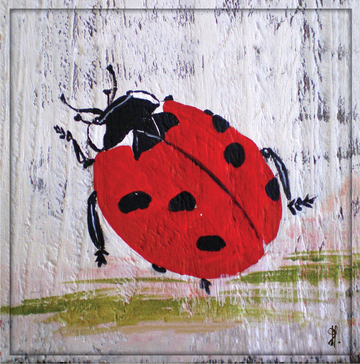 Interrupteur DÉCORÉ coccinelle