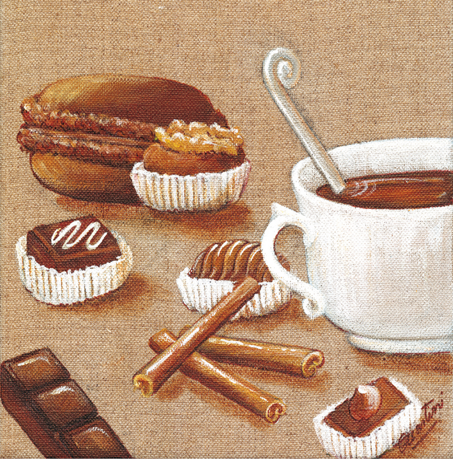 Interrupteur DÉCORÉ chocolat