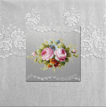 Interrupteur DÉCORÉ rose dentelle