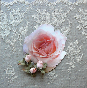 Interrupteur DÉCORÉ rose et dentelles