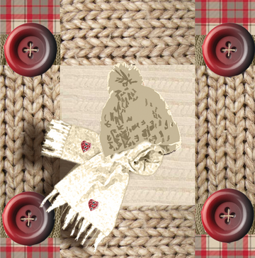 Interrupteur DÉCORÉ echarpe & boutons