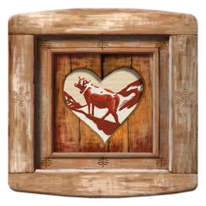 interrupteur  DECORE coeur de vache 2