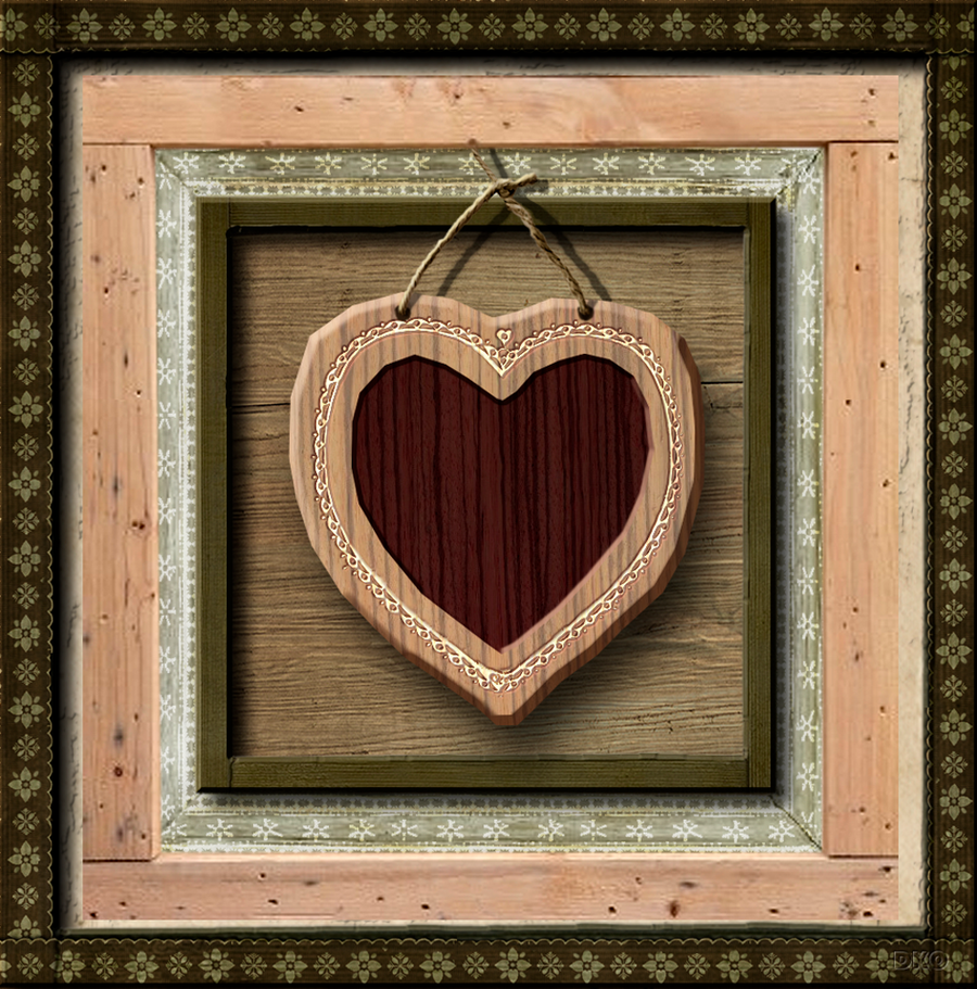 interrupteur  DECORE coeur rouge et blanc