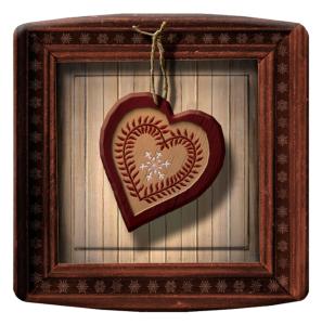 interrupteur  DECORE coeur rouge