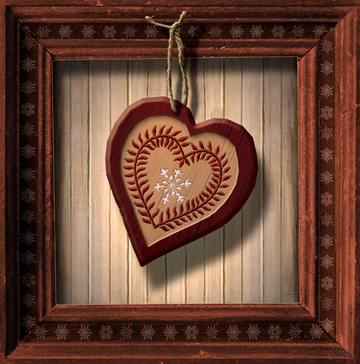 interrupteur  DECORE coeur rouge