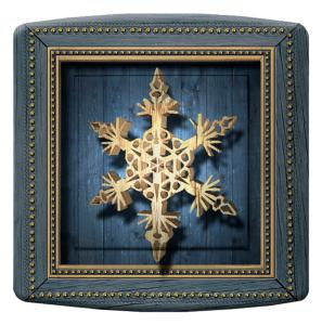 interrupteur  DECORE bleu flocon