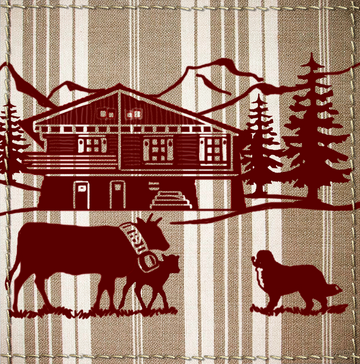INTERRUPTEUR DECORE  vache et chalet