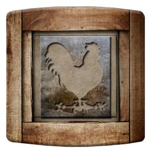 INTERRUPTEUR DECORE  coq montagne