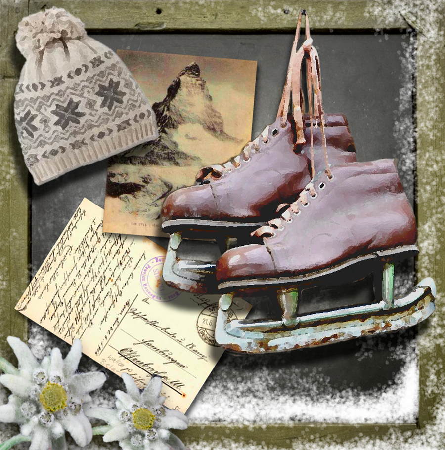 Interrupteur DÉCORÉ patins à glace