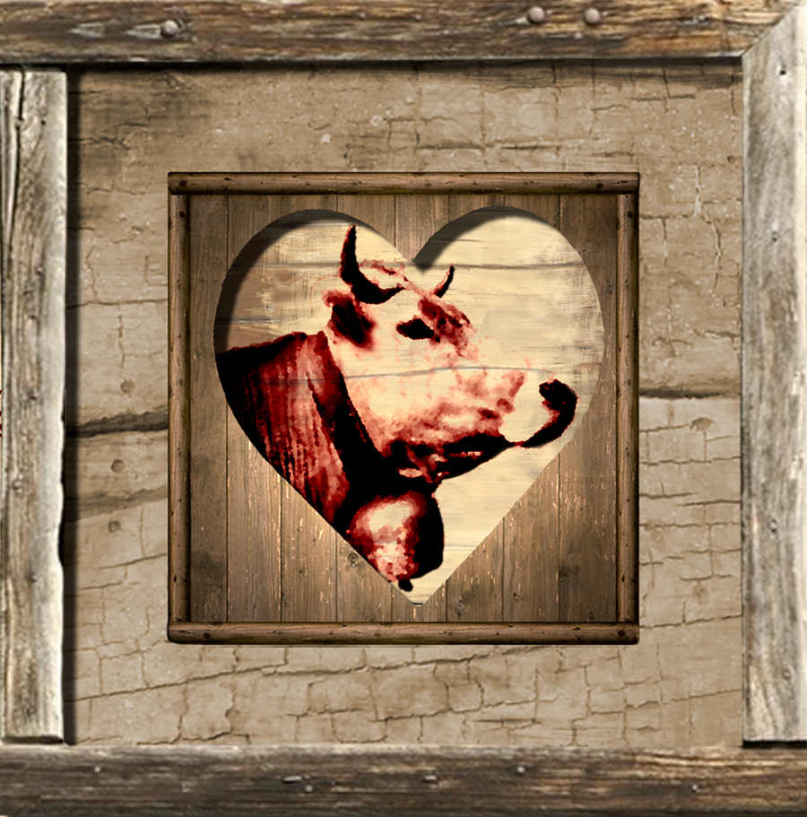 interrupteur  DECORE coeur de vache
