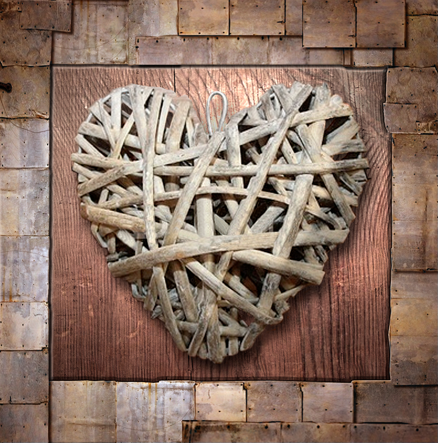 interrupteur  DECORE coeur entrelacé