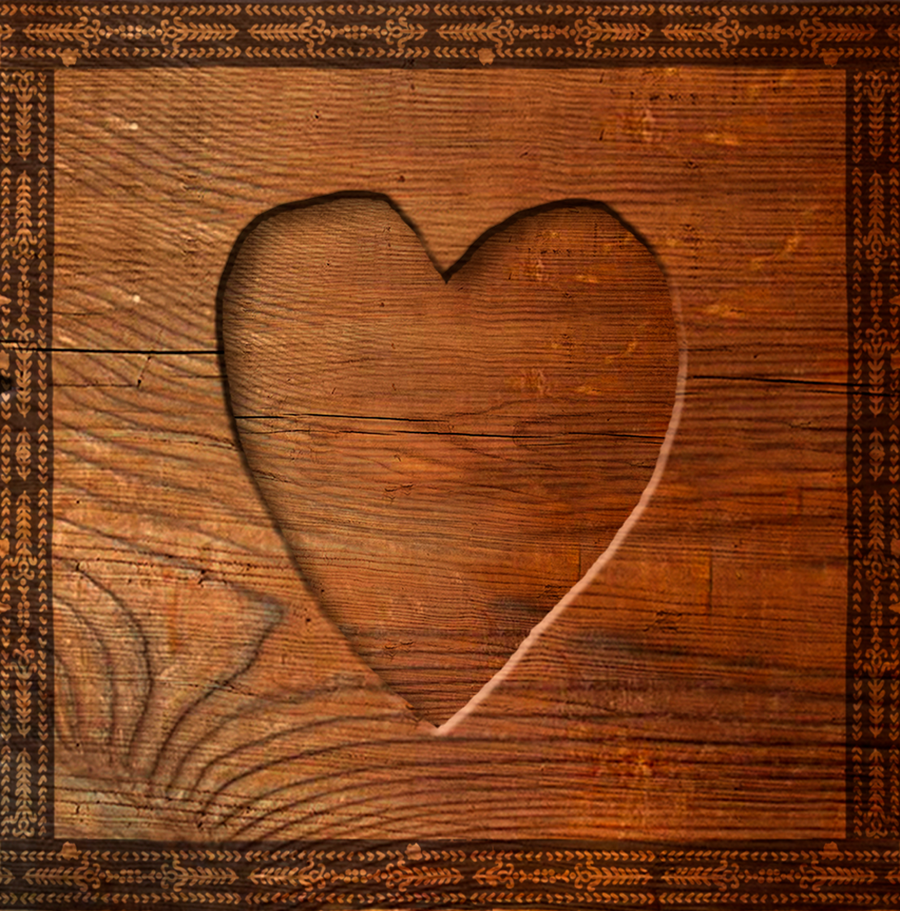 interrupteur  DECORE coeur gravé