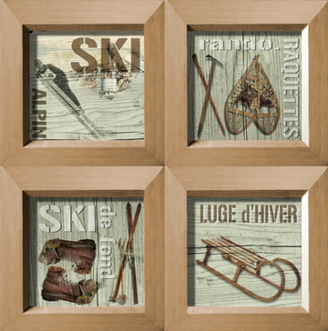 INTERRUPTEUR DECORE vieux objets de ski