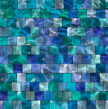 interrupteur  DECORE carreaux bleus