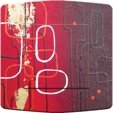 Interrupteur DÉCORÉ orru-rouge