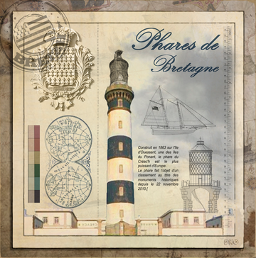 interrupteur DÉCORÉ  phare d'ouessant