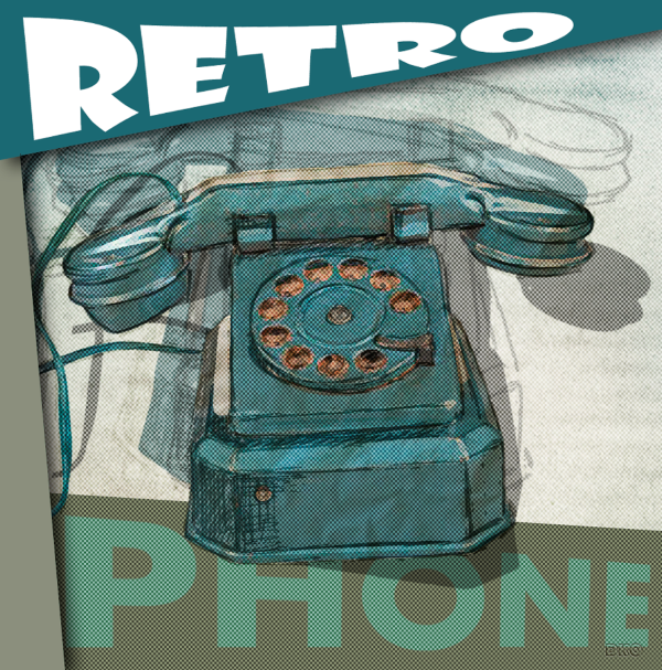 interrupteur DÉCORÉ vintage phone