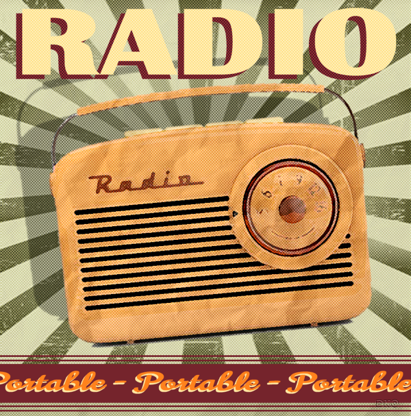 interrupteur DÉCORÉ radio portable